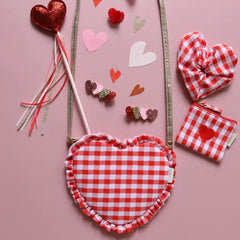 Borsa tracolla cuore vichy G2589R