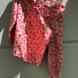 Polo LAB Ludo collo frill fantasia fiori