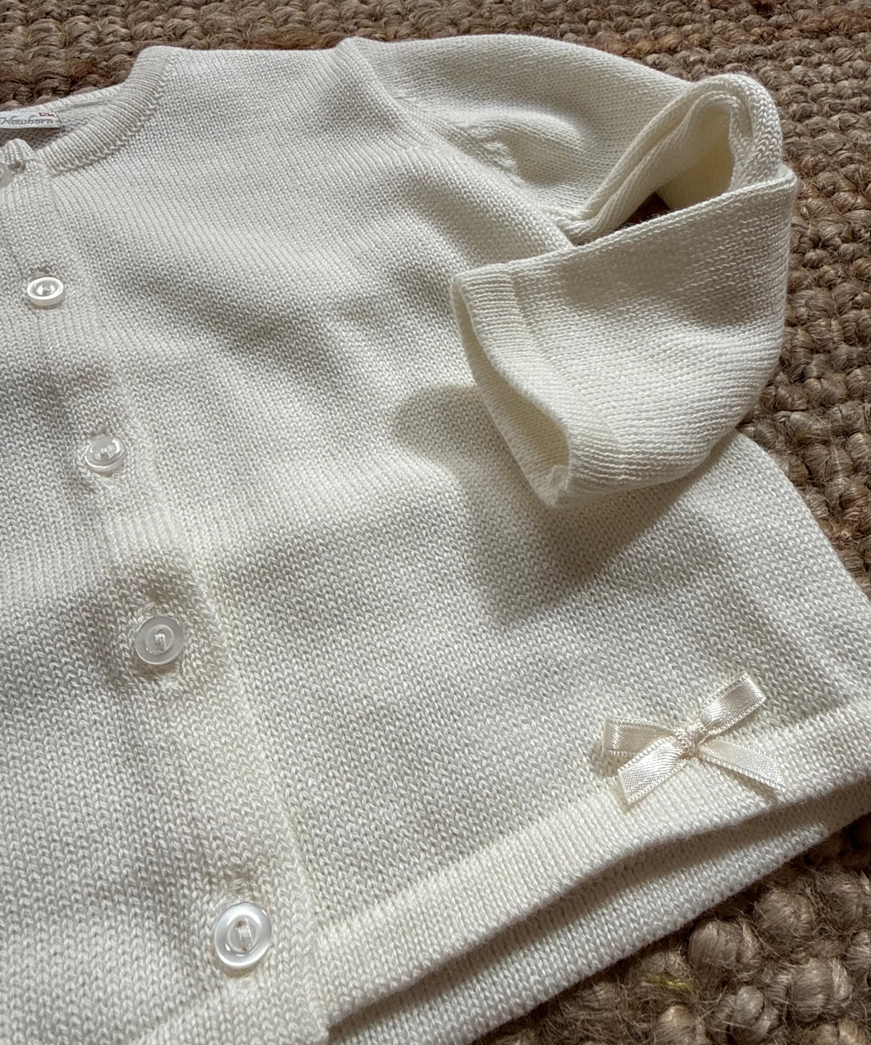 Cardigan girocollo burro DK83
