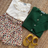 Polo LAB latte con colletto frill
