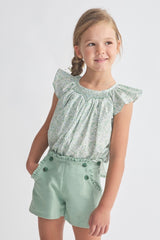 Shorts verde latte e menta Paris Tartaleta B8537