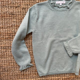 Maglioncino collo cratere salvia misto cashmere Mariella Ferrari MGL10