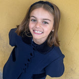 Blue wool coat I241004