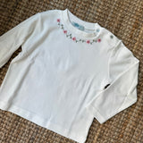 T-shirt LAB ricamo fiorellini