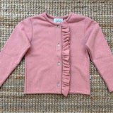 Cardigan Magil rosa babol con rouches IN22068