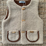 Gilet teddy con alamari DK531 DrKid
