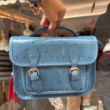 Borsa cartella media avio fantasia fiori con tracolla Naj-Oleari