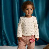 T-shirt newborn cannetè fiorellini Gingersnaps IGTS0652