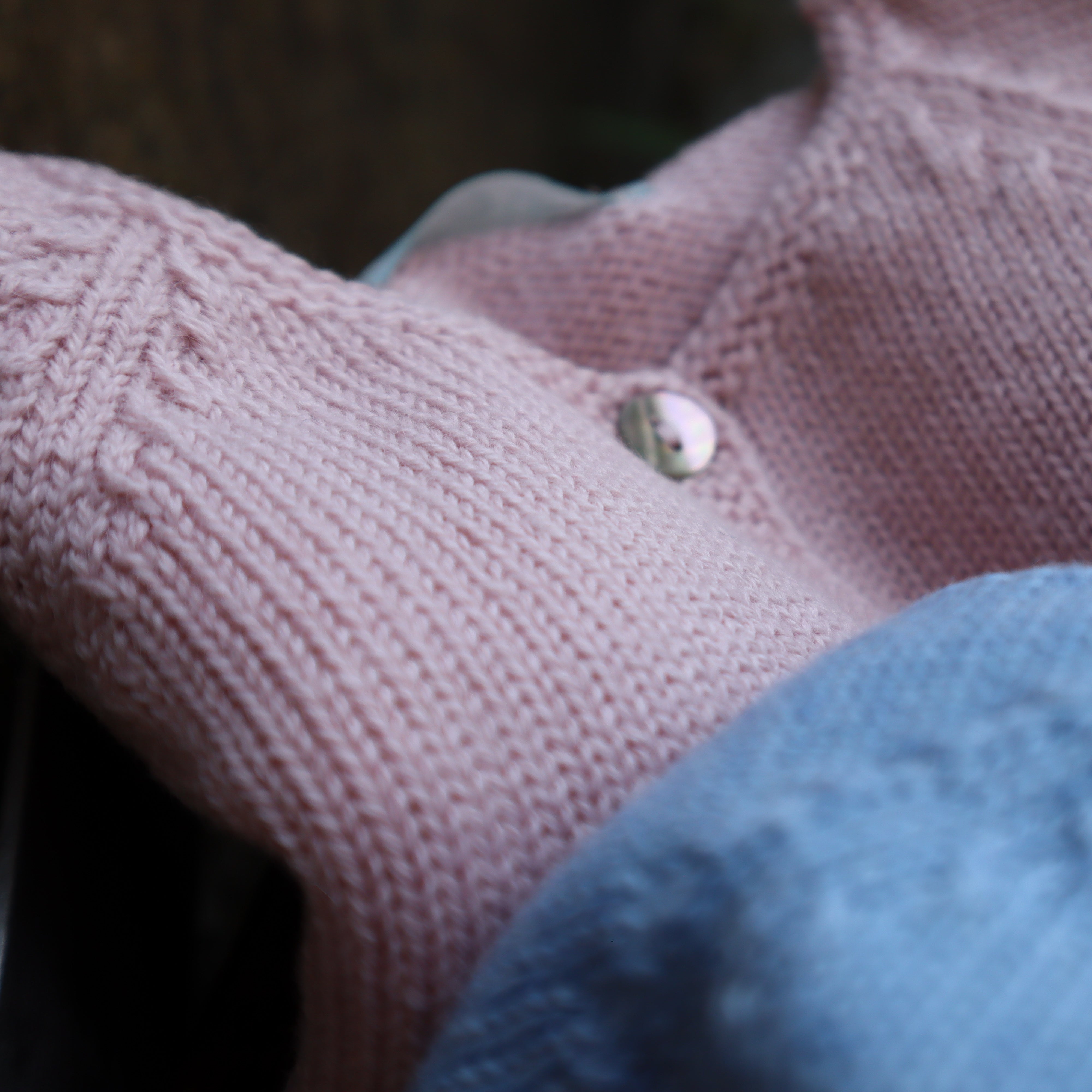 Cardigan girocollo corto rosa Mi Lucero x LA NUVOLA LAB 25293