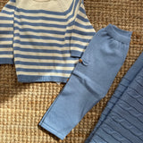 Set spezzato newborn azzurro e latte DK213