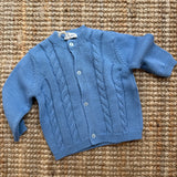 Cardigan trecce azzurro I Ferrarini I2505