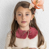 Colletto ecopelliccia ciliegia A11355 Petit Indi