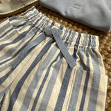 Bermuda righe burro e azzurro DK507
