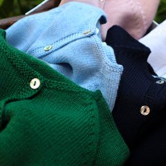 Cardigan girocollo verde scuro Mi Lucero x LA NUVOLA LAB I24064