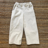 Pantalone LAB wide leg in velluto a costine burro