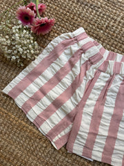 Shorts rigoni rosa e bianco Pigeon 26SUMSHW
