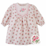 Abito newborn fiorellini con ricamo Gingersnaps IGDR1258