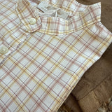 Camicia coreana quadro pesca e giallo Mariella Ferrari CAD4