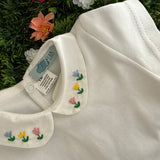 Body LAB newborn colletto ricamato tulipani