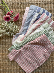 Shorts vichy rosa e bianco Pigeon 26SUMSHC
