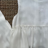 Gold and white formal dress C1