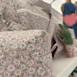 Beauty pochette cubotto LAB margherite rosa