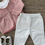Cardigan rosa lavorato DK240 DrKid