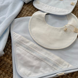 Bavaglino bianco con ricamo BG234 BabyGi