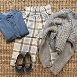 Camicetta Magil denim con rouches IN26044