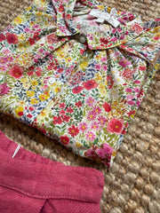 Camicetta mezza manica fiorellini Mariella Ferrari CAE5BIS