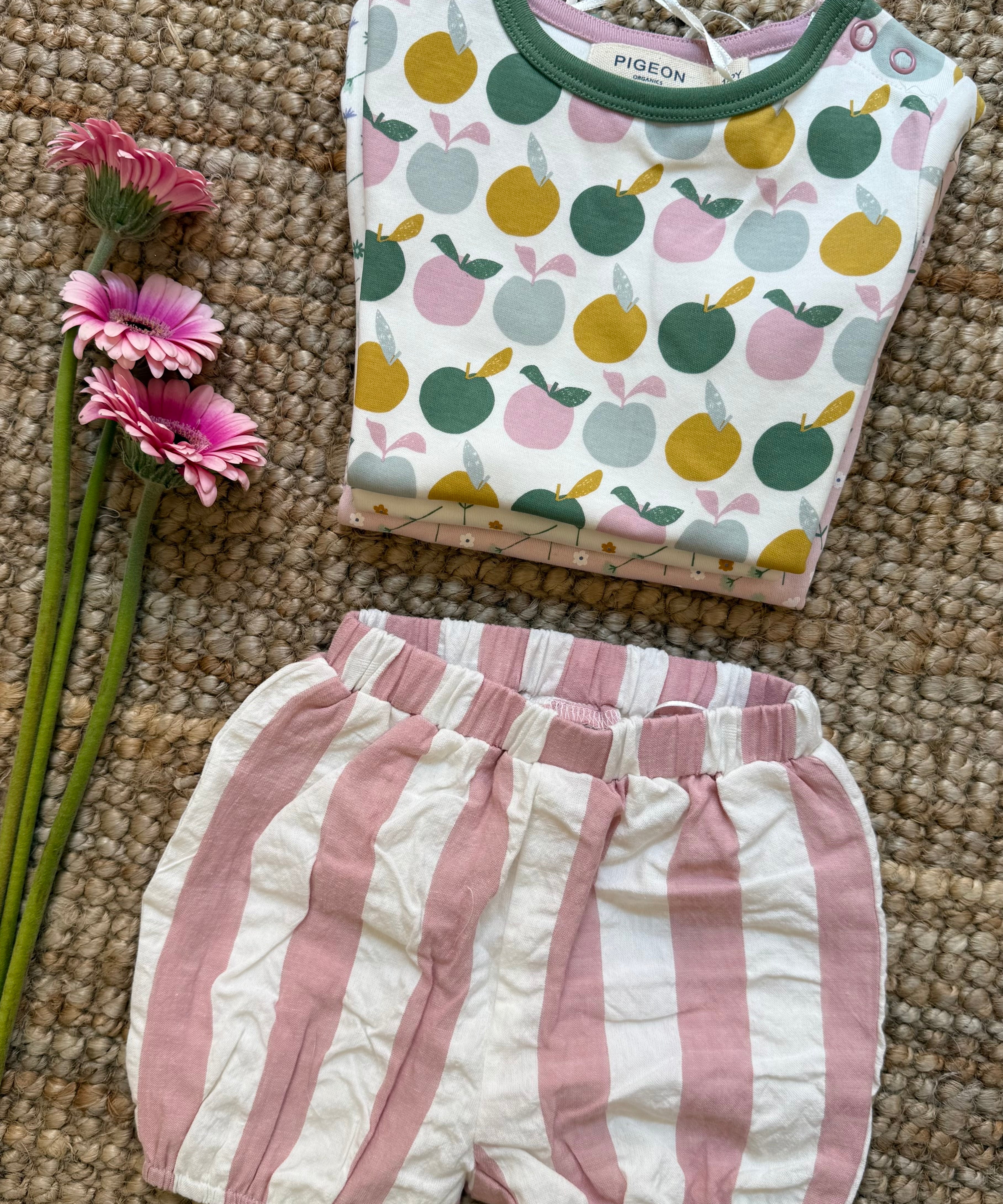 Bloomers rigoni rosa e bianco Pigeon 26BLOSW