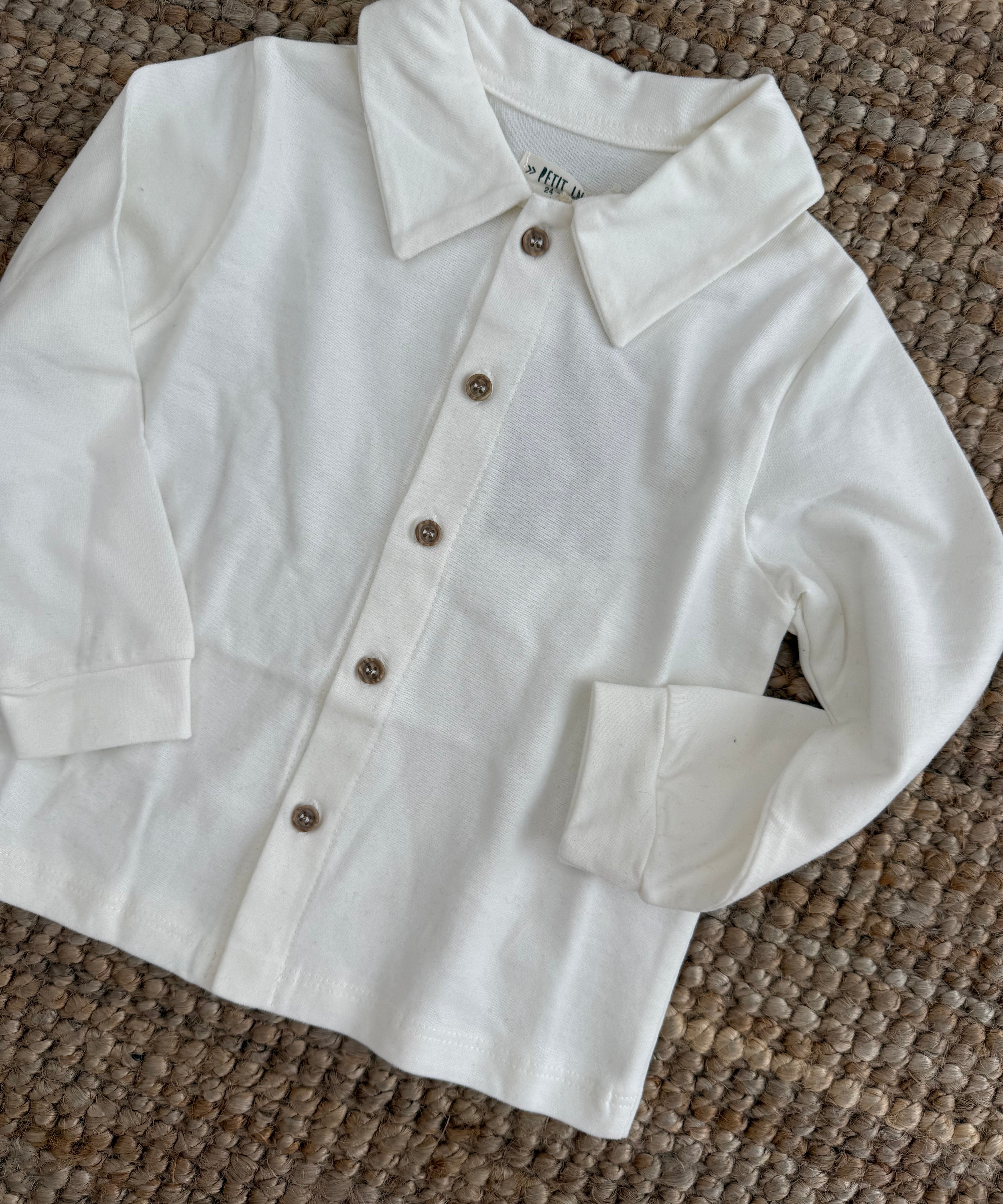 Polo latte in caldo cotone BK7821 Petit Indi