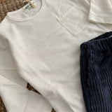 T-shirt girocollo latte B2521 Petit Indi