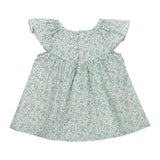 Camicetta fantasia fiorellini verde ricamo smock Hope Tartaleta B8038