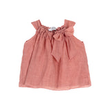 Top rosa con fiocco laterale Tartaleta B8278