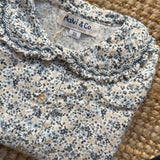 Camicetta fiorellini con colletto punto smock Malvi FCCM042CAPR