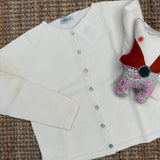 Cardigan girocollo latte Mi Lucero x LA NUVOLA LAB I24064