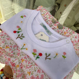 Bloomers LAB coulotte in cotone fiorellini base bianca