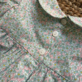 Abito fantasia fiorellini con ricamo smock con bloomers Malvi & Co S26I105VECPR