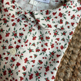 Camicetta bacche rosse collo cappe 7323 70 Pepecè