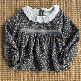 Camicetta velluto a costine fantasia fiorellini Dr Kid DK341