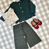 Cardigan cappe verde petrolio mélange La Mascot 541802047