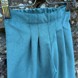 Pantalone palazzo LAB Ginny in velluto a microcostine verde bottiglia con pences