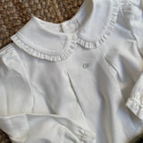 Milk Blouse Round Collar 03405
