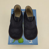 Suede leather shoes strap blue B2138