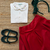 Gonna velluto rosso Malvi FCCM024GNVV