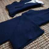 Miriam + Lea LT3A00038 LT3J00013SR navy blue palazzo trousers and cardigan sweater set