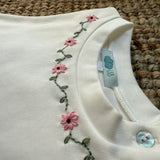 T-shirt LAB ricamo fiorellini