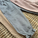 Pantalone in velluto a coste con orlo rouches CAS89G BabyGi