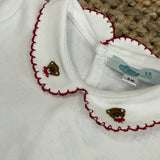 Body LAB Natale con orsetto ricamato manica lunga